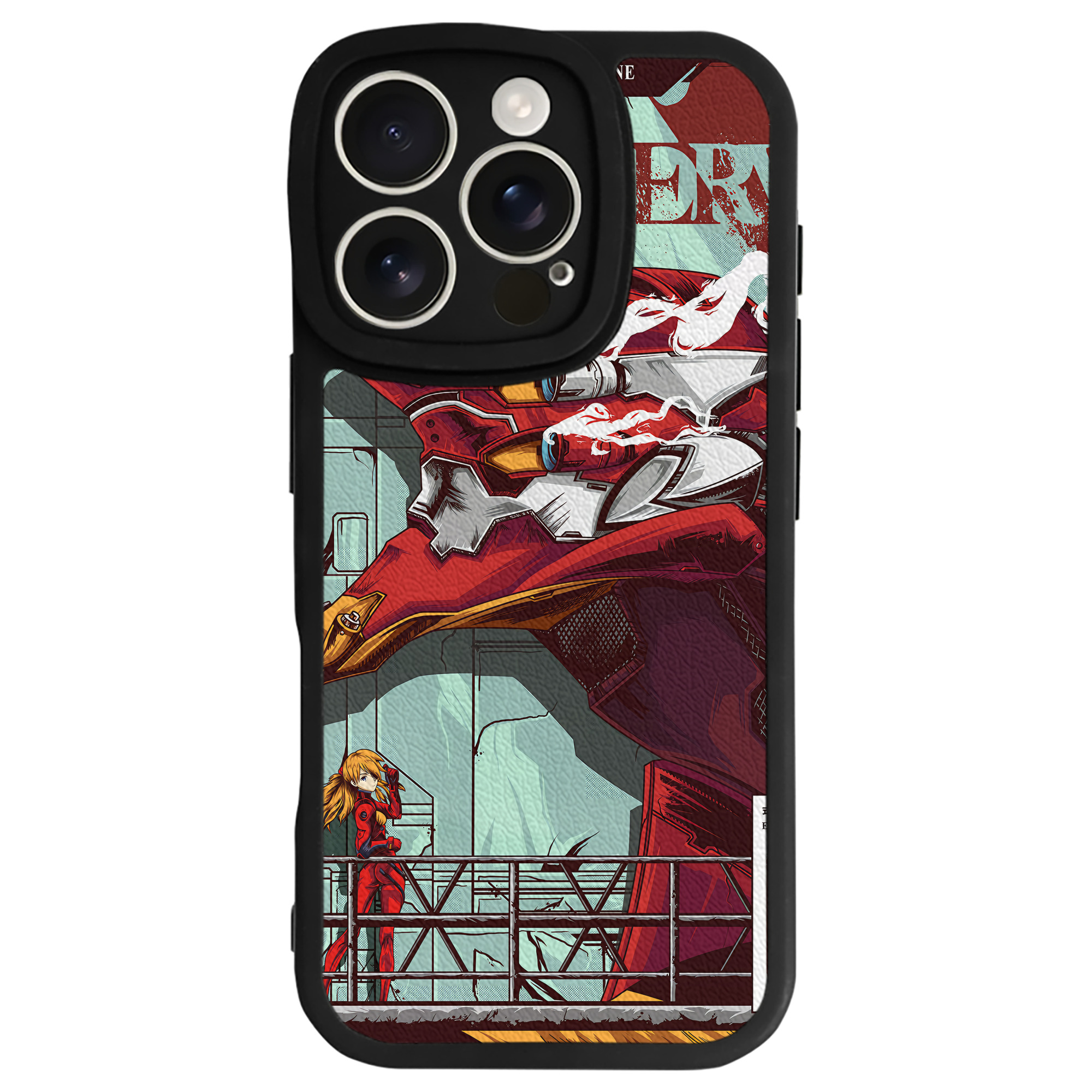 （画像用） EVA 新世紀エヴァンゲリオン 【iPhone 16シリーズ対応】シリコンスマホケース（レザー調） 材質：シリコン